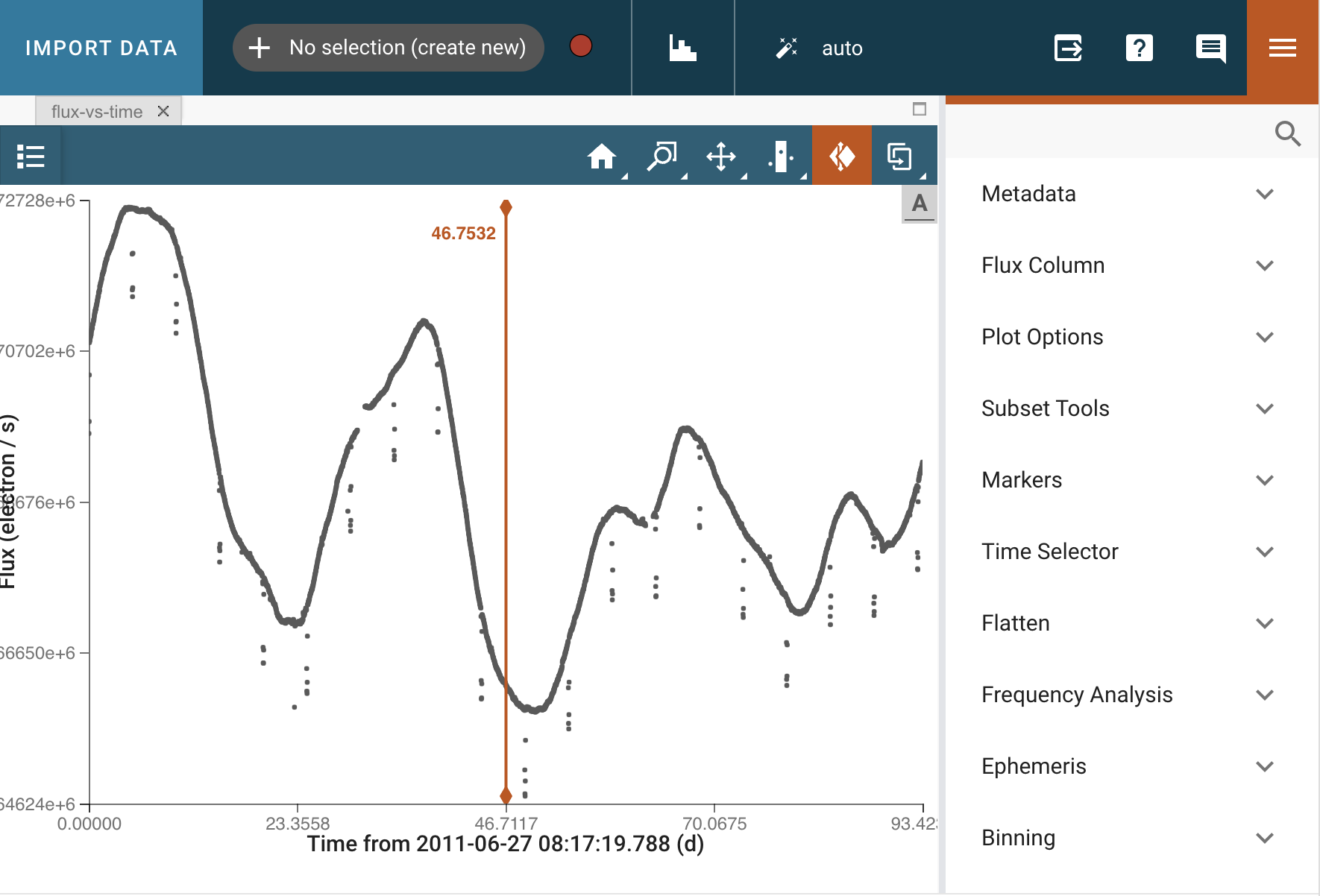 Screenshot of lcviz